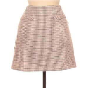 Altar'd‎ State Skirt Plaid Mini Clueless Rust Black Houndstooth A-Line Women's M